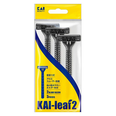 株式会社貝印カミソリ GA0003 KAI leaf2 4901331006401 3本×10点セット（直送品）