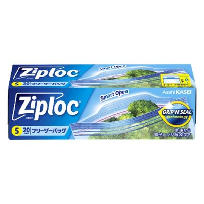 旭化成ホームプロダクツ（株） ジップロック フリーザーバッグ S 4901670116168 20枚×4点セット（直送品）