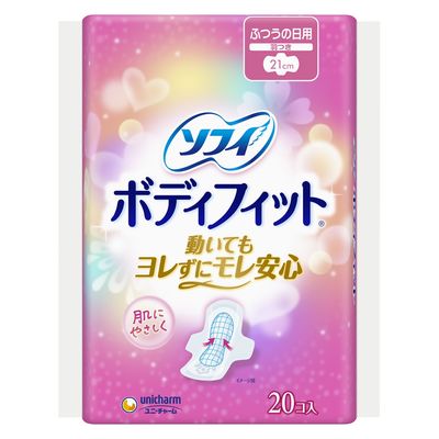 【生理用品】 ユニ・チャーム株式会社 ソフィボディフィット羽つき 4903111346356 20枚×6点セット（直送品）