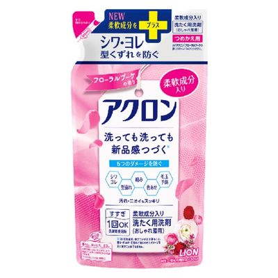 ライオン株式会社 アクロンフローラルブーケの香り つめかえ用 4903301344575 380ML×3点セット（直送品）