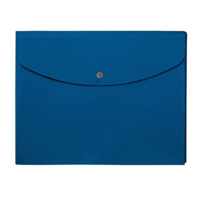 プラス エンベロープ マチ付横 FL121CH 青 10枚（直送品）