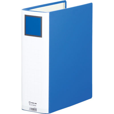 キングジム Sドッチ脱着イージー A4S80mm青10冊 2478GXAアオ（10）（直送品）