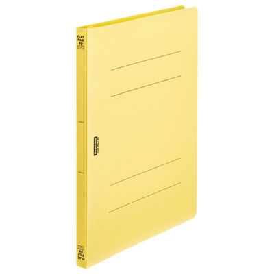 ビュートン フラットファイルPP A4S イエロー FF-A4S-Y 5冊（直送品）