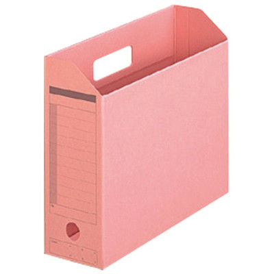 プラス ボックスファイル A4E ピンク 10個 FL-051BF PK（直送品）