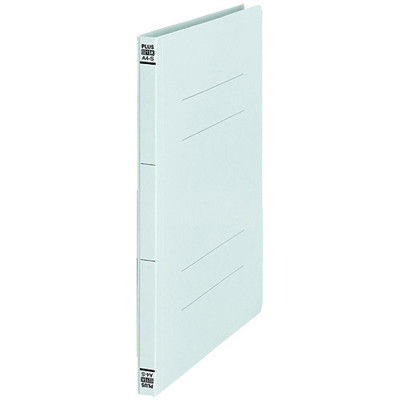 プラス 間伐材フラットファイル A4S 青10冊 No.021K（直送品）