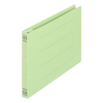プラス フラットファイル B6E 緑 10冊 NO.052N10GR（直送品）