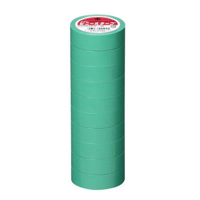 ヤマト ビニールテープ 19mm*10m 緑 10巻 NO200-19-4-10P（直送品）