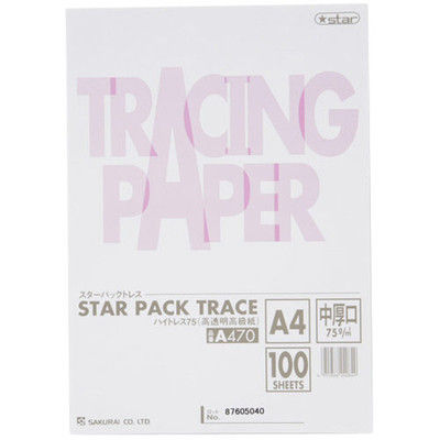 桜井 ハイトレス 高透明度トレペ 75G 100枚 A470（直送品）