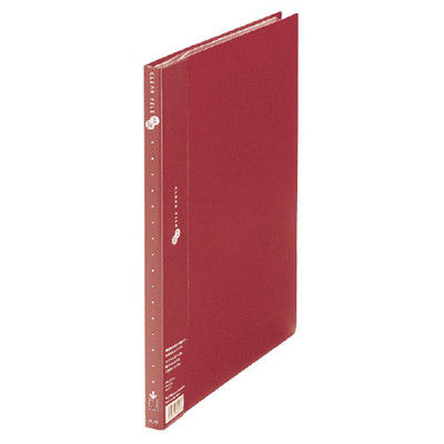 プラス クリアーファイル20P A4S 赤 10冊 FC-122EL 1セット（直送品）