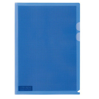 プラス カモフラージュホルダー A4 ブルー 100枚 FL-127CH-5P 1セット（直送品）