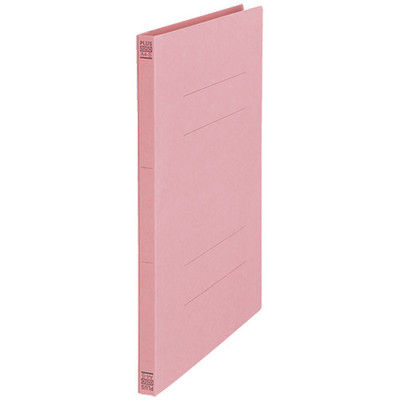 プラス フラットファイルWとじ具 ピンク10冊 No.025D（直送品）