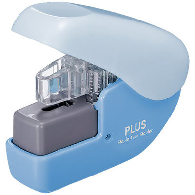 プラス ペーパークリンチミニ SL-104NB ブルー 1セット(2個)（直送品）