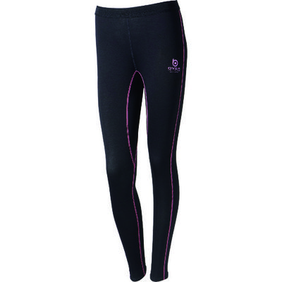 おたふく手袋 おたふく BTアウトラスト ロングタイツ レディース ブラック/ピンク S JW-549-40-S 1枚 122-7489（直送品）