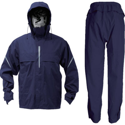 トラスコ中山 TRUSCO ベンチレーション(通気口)付レインスーツ ネイビー L TRW360-55-L 1着 856-4319（直送品）