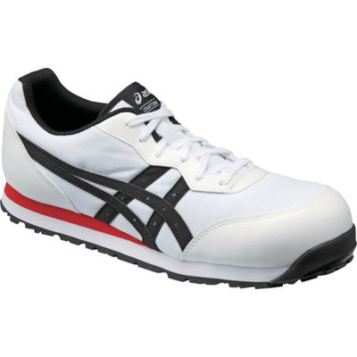 アシックス ASICS ウィンジョブ CP201 ホワイト×ブラック 22.5cm FCP201.0190-22.5 1足 835-4404（直送品）