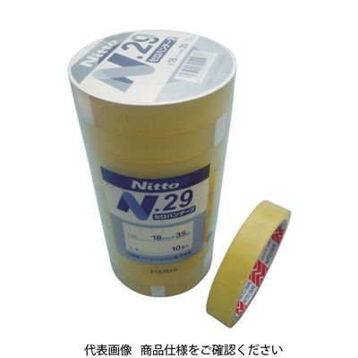 日東電工 日東電工BM セロハンテープ No.29NEW 18mm×35m(10巻入) NO29-18 1パック(10巻) 836-5368（直送品）