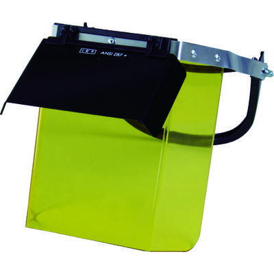 トラスコ中山 TRUSCO 二重防災面 遮光・イエロ ヘルメット取付タイプ 遮光度#9 TBM-603YW 1個 855-0211（直送品）