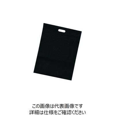 トラスコ中山 TRUSCO 不織布小判抜き手提げバッグ M 10枚入 ブラック THKB-M-BK 1袋(10枚) 856-1181（直送品）