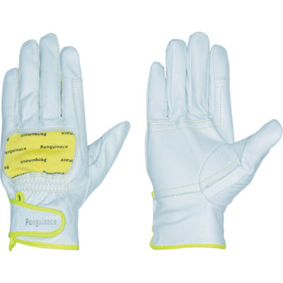 ペンギンエースジャパン ペンギンエース 国産牛本革手袋(袖口マジックタイプ) レスキュー イエロー フリーサイズ TH-505 1双（直送品）
