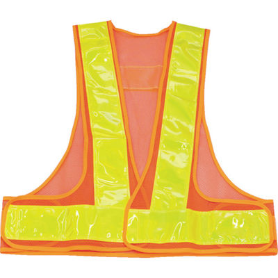 トラスコ中山 TRUSCO 70mm幅反射材付安全ベスト オレンジ/蛍光イエロー反射 TAB70-OY 1着 855-7757（直送品）