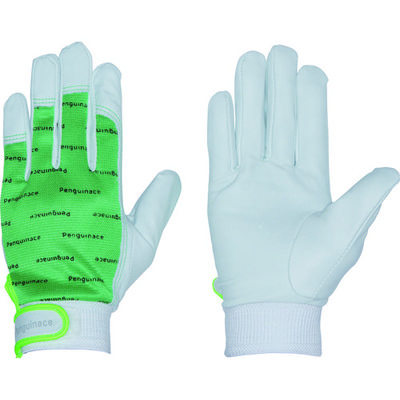 ペンギンエースジャパン ペンギンエース 国産牛本革手袋 エレカー (グリーン・Lサイズ) TH-509L 1双 855-2956（直送品）