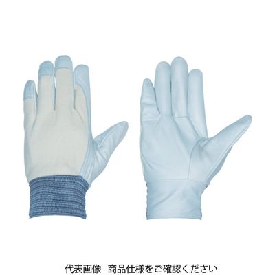 ペンギンエースジャパン ペンギンエース 牛本革手袋(袖口ゴムタイプ) 国産クレスト甲メリ ホワイト M TH-532 1双 855-2977（直送品）