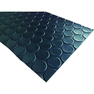 日大工業 ワニ印 塩ビ養生マット コイン 黒 1.3mm厚×920mm×20m巻 003024 1巻(1本) 835-7455（直送品）