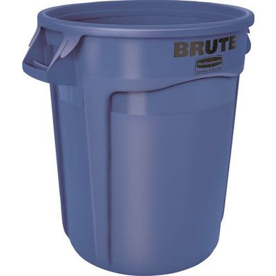 ニューウェルブランズ・ジャパン ラバーメイド ラウンドブルートコンテナ スリット付き 37.9L ブルー 177969965 1個（直送品）