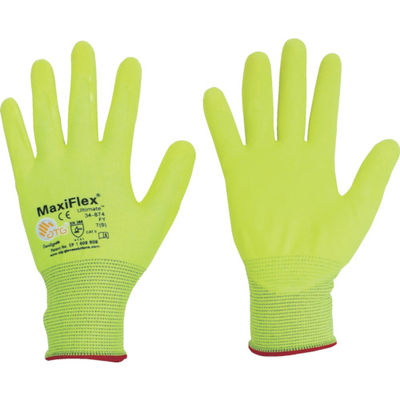 ATG 【売切廃番】ニトリルゴム背抜き手袋 マキシフレックス・アルティメイト 34ー874FY Sサイズ 34-874FY-S 1双（直送品）