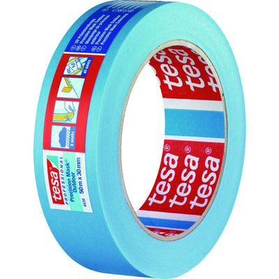 テサテープ tesa マスキングテープ建築外装・養生用 50mm×50m 青 4439-50-50 1巻 836-5663（直送品）