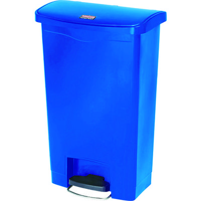 ニューウェルブランズ・ジャパン ラバーメイド スリムジムステップオンコンテナ フロントステップ49.2L ブルー 1883593 1個（直送品）