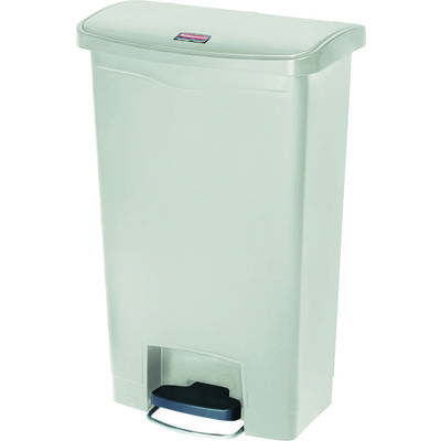 ニューウェルブランズ・ジャパン ラバーメイド スリムジムステップオンコンテナ フロントステップ49.2Lベージュ 1883458 1個（直送品）