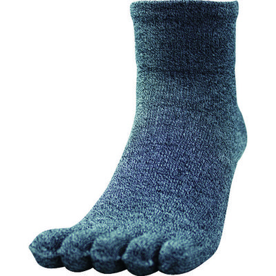 福徳産業 福徳 デオセル5本指カカト付ミドル丈 モクカラー L 4101-2P 1組 836-5726（直送品）