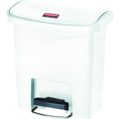 ニューウェルブランズ・ジャパン ラバーメイド スリムジムステップオンコンテナ フロントステップ15.1Lホワイト 1883554 1個（直送品）