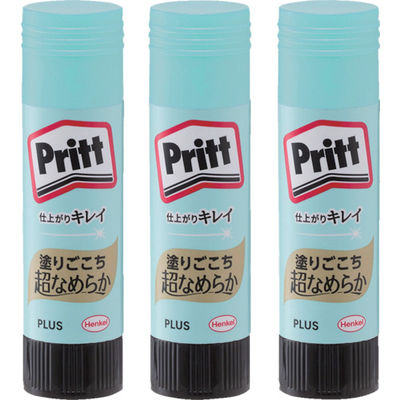 プラス 29719)スティックのり スムーズプリット ミディアム セリース 3本入 NS-722-3P 1パック(3本) 836-4498（直送品）