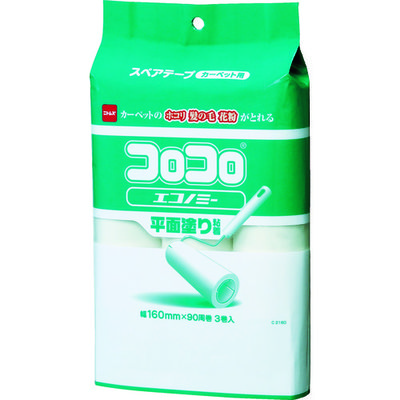 ニトムズ コロコロエコノミー用スペアテープ 90周3巻入 C2160 1パック(3巻) 836-4620（直送品）