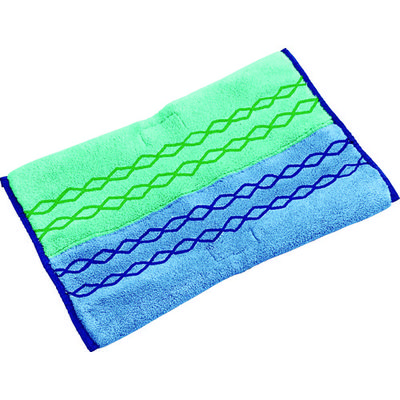 ラバーメイド クイックコネクト マイクロファイバーモップ 両面式 洗剤用グリーン 1791679 1枚(1個)（直送品）