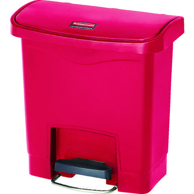 ニューウェルブランズ・ジャパン ラバーメイド スリムジムステップオンコンテナ フロントステップ15.1L レッド 1883563 1個（直送品）