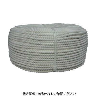 ユタカメイク ロープ 綿ロープ巻物 8φ×200m C8-200 1巻 829-1210（直送品）