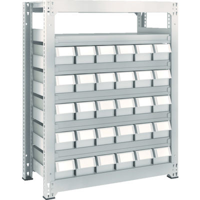 トラスコ中山 TRUSCO スチールラック M3型中量棚 H1200 樹脂NG引出付 小X30 M3-4357-E30 1台(1個)（直送品）