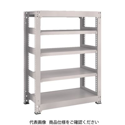 TRUSCO スチールラック M3型中量棚 1500×1121×H1200 5段 単体 ネオグレー M3-45125 NG 1セット(1個)（直送品）