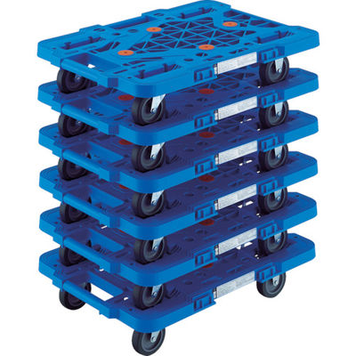 トラスコ中山 TRUSCO まとめ買い 樹脂製平台車 ルートバン MPKー500ーB 6台セット MPK-500-B-M6 1セット(6台)（直送品）