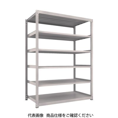 TRUSCO スチールラック M3型中量棚 1200×1121×H2400 6段 単体 ネオグレー M3-84126 NG 1セット(1個)（直送品）