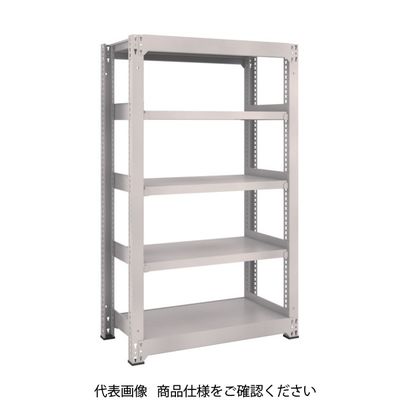 TRUSCO スチールラック M3型中量棚 1500×1121×H1500 5段 単体 ネオグレー M3-55125 NG 1セット(1個)（直送品）