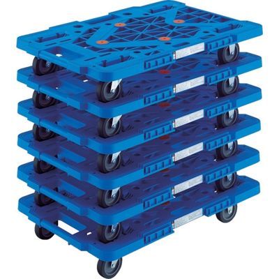 トラスコ中山 TRUSCO まとめ買い 樹脂製平台車 ルートバン MPKー600ーB 6台セット MPK-600-B-M6 1セット(6台)（直送品）