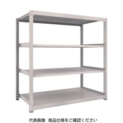 TRUSCO スチールラック M3型中量棚 1200×1121×H1800 4段 単体 ネオグレー M3-64124 NG 1セット(1個)（直送品）