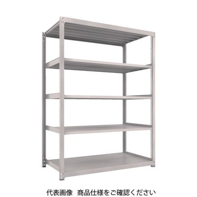 TRUSCO スチールラック M3型中量棚 1800×1121×H2400 5段 単体 ネオグレー M3-86125 NG 1台(1個)（直送品）