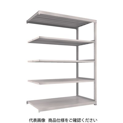 TRUSCO スチールラック M3型中量棚 1800×1121×H2400 5段 連結 ネオグレー M3-86125B NG 1台(1個)（直送品）