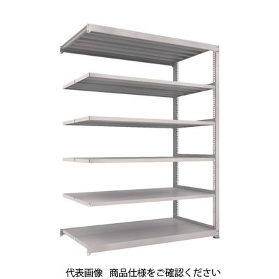TRUSCO スチールラック M3型中量棚 1800×1121×H2400 6段 連結 ネオグレー M3-86126B NG（直送品）
