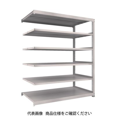 TRUSCO スチールラック M3型中量棚 1500×1121×H2100 6段 連結 ネオグレー M3-75126B NG（直送品）